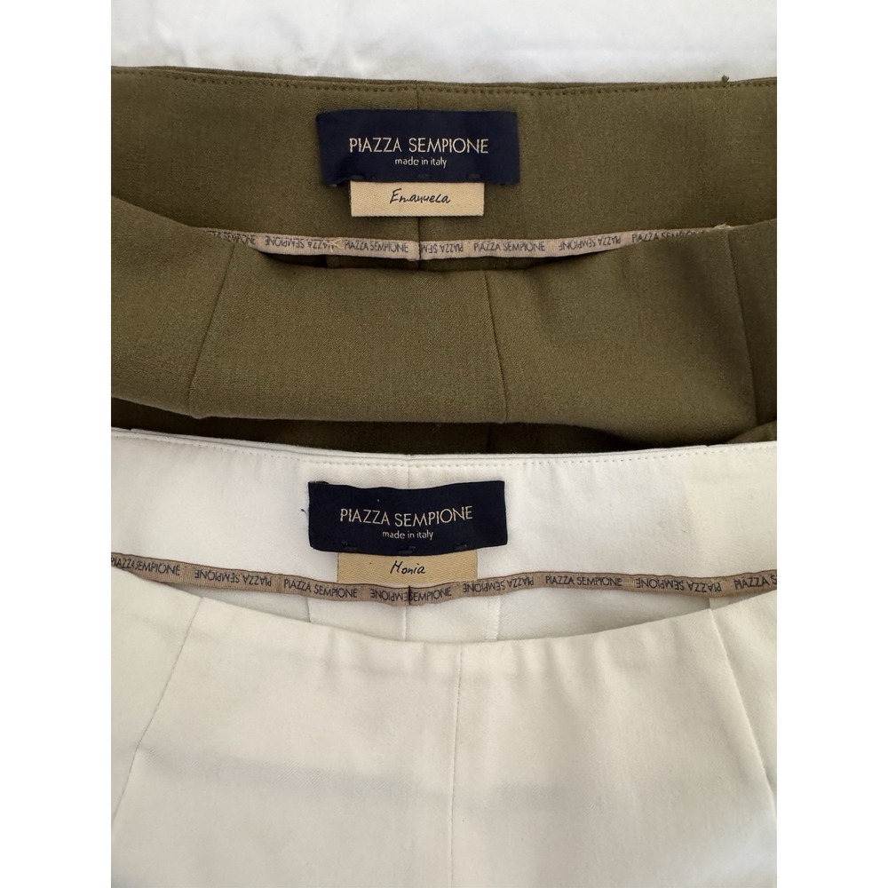 Piazza Sempione‎ - Wool And Cotton Pants Bundle Size US 4 IT 40